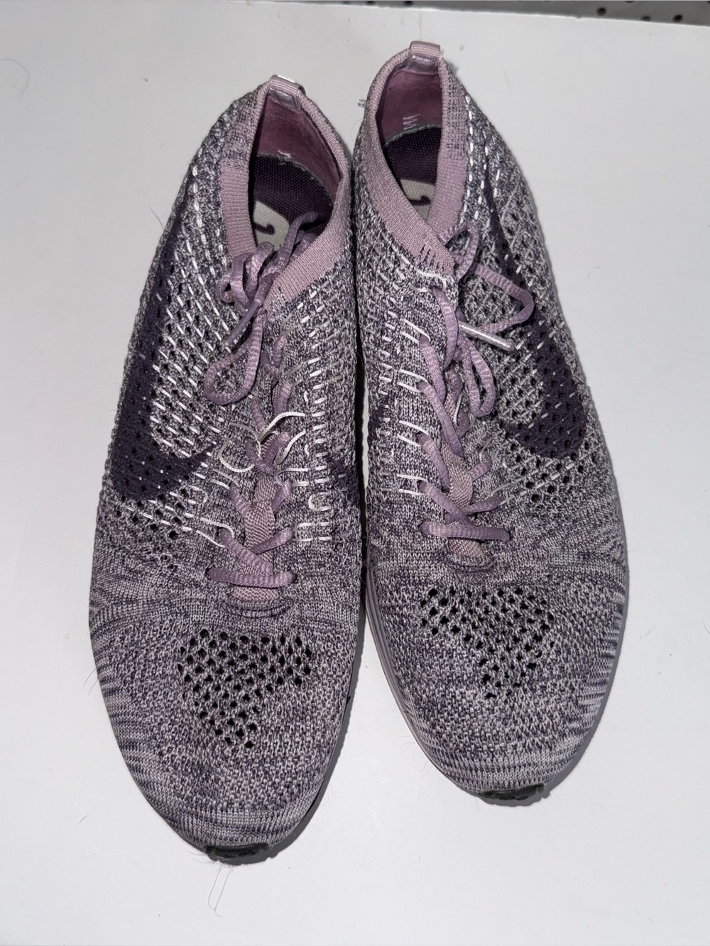 Nike Women's Flyknit Running Shoes - Lavender/Purple